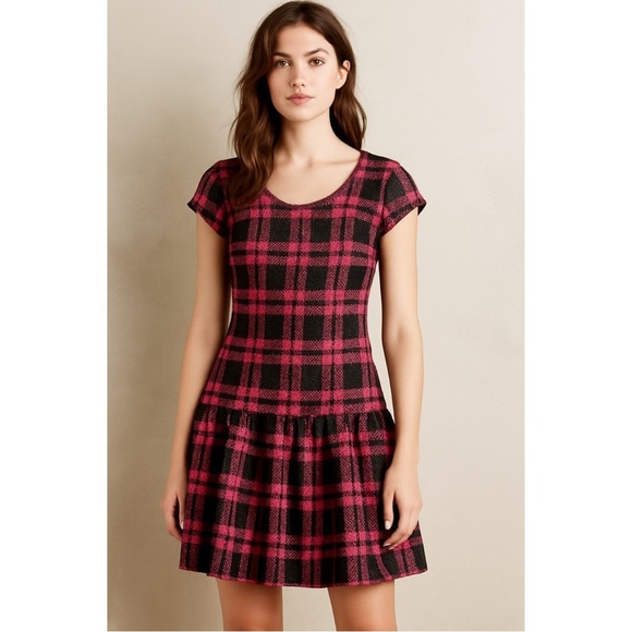 ANTHROPOLOGIE HAWKS Plaid Tweed Dress - Picture 2 of 14